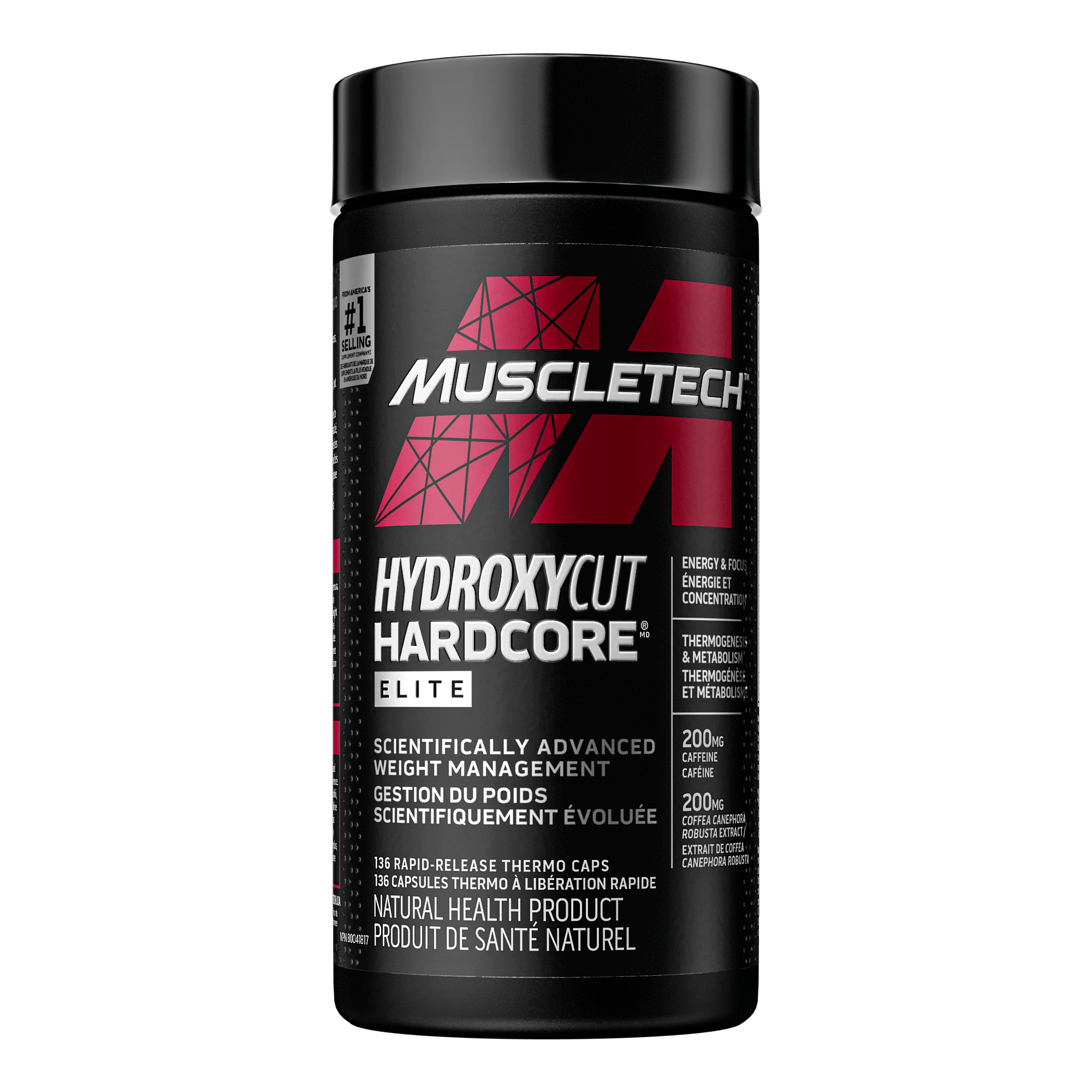 MuscleTech, Hydroxycut Hardcore Elite, 136 Caps
