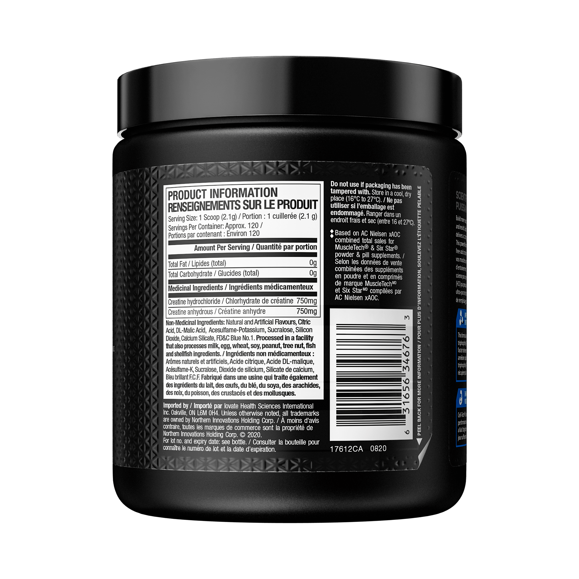 MuscleTech Creactor Creatine HCI, Icy Rocket Freeze, 256 g