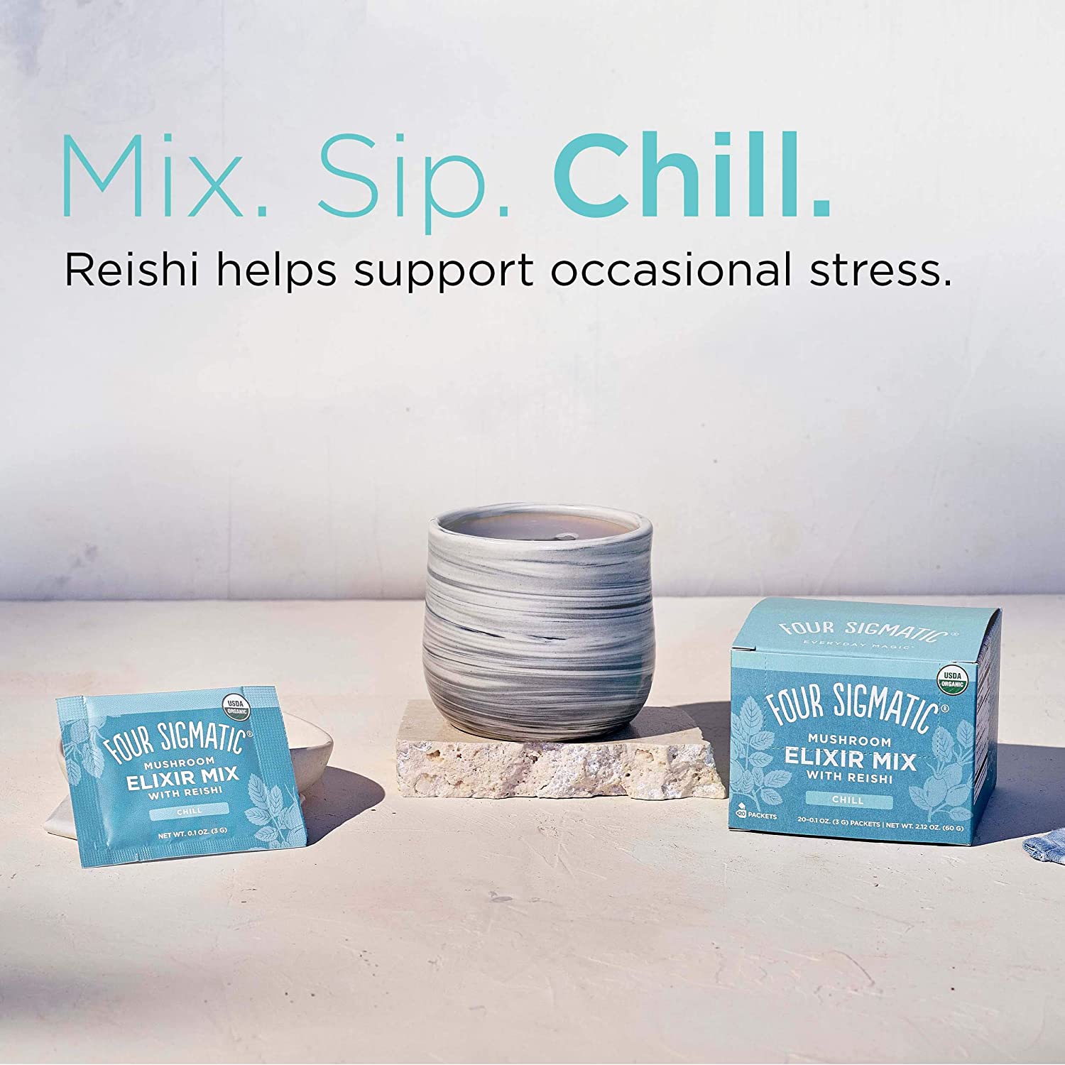 Four Sigmatic Reishi Mushroom Elixir Mix 20 x 3 g Packets