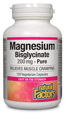 Natural Factors Magnesium Bisglycinate 200 mg Pure Capsules