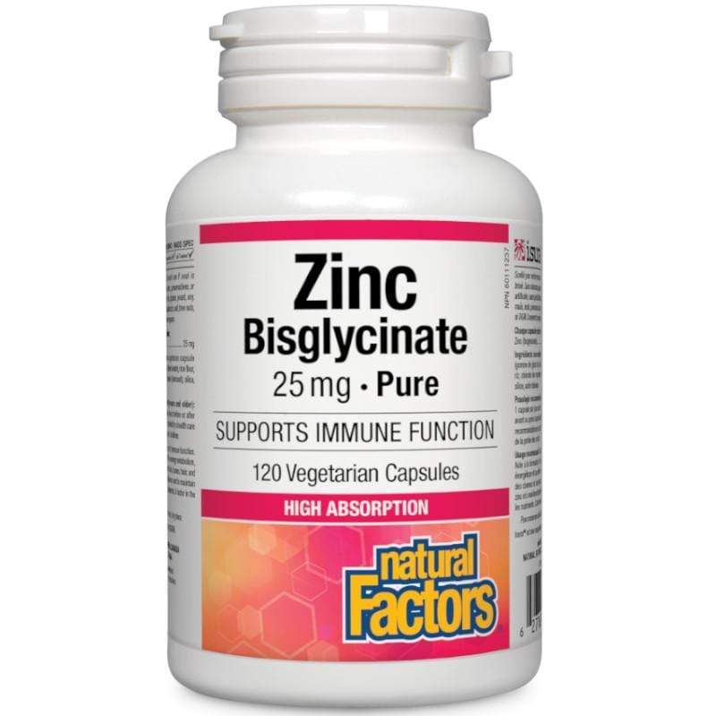 Natural Factors Zinc Bisglycinate 25mg