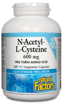 Natural Factors N-Acetyl-L-Cysteine 600 mg Free Form Amino Acid