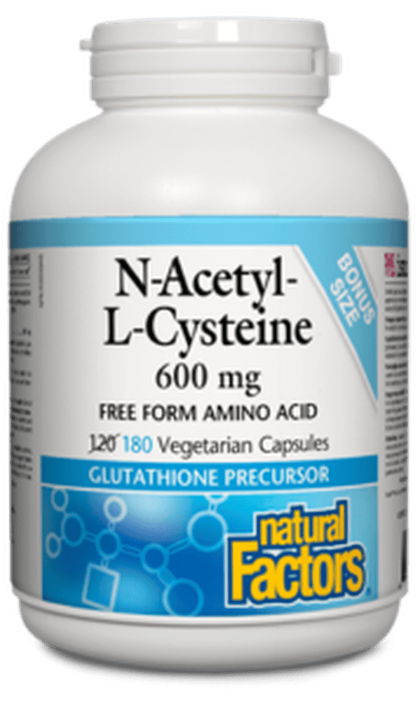 Natural Factors N-Acetyl-L-Cysteine 600 mg Free Form Amino Acid