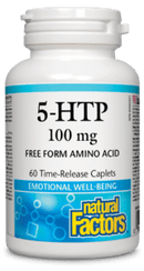 Natural Factors, 5-HTP, 100mg, 60 시간 방출 캐플릿