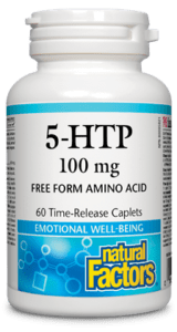 Natural Factors, 5-HTP، 100 ملجم، 60 كبسولة سريعة التحرر