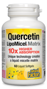 Natural Factors Quercetin LipoMicel Matrix Liquid Softgels