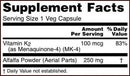 Now Foods, فيتامين ك-2، 100 ميكروجرام، 100 كبسولة نباتية