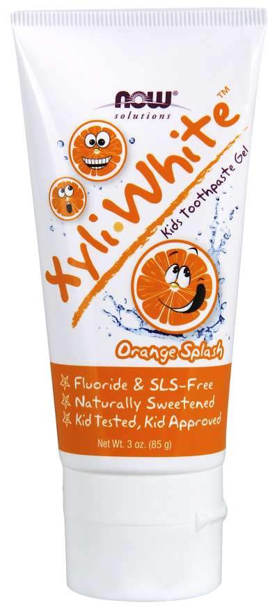 NOW, XyliWhite Toothpaste Gel for Kids, Orange Splash, 85g