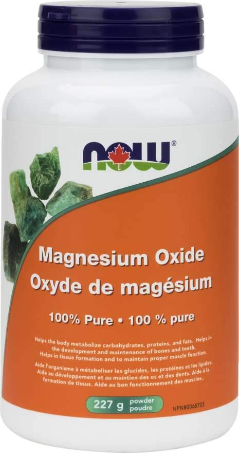 NOW Magnesium Oxide Powder 227 Grams