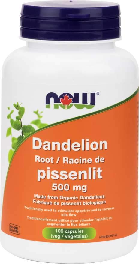 NOW Dandelion Root 500 mg 120 Capsules