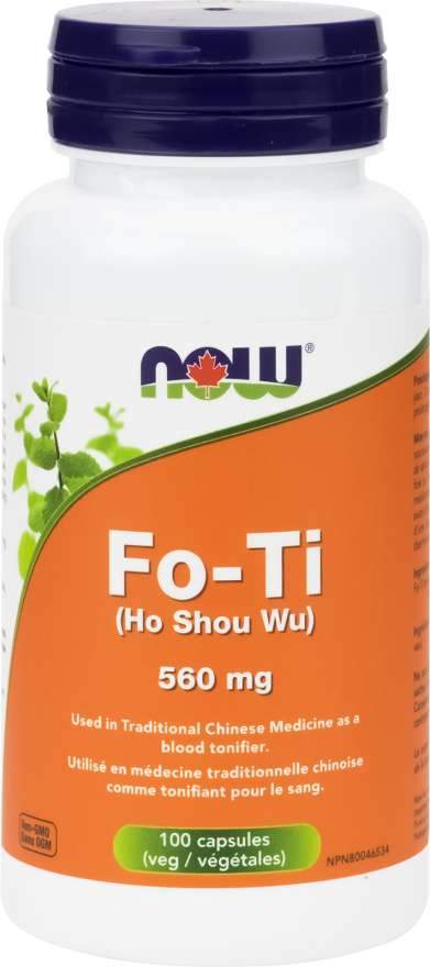 Now Fo-Ti (Ho Shou Wu) 560 mg 100 Capsules