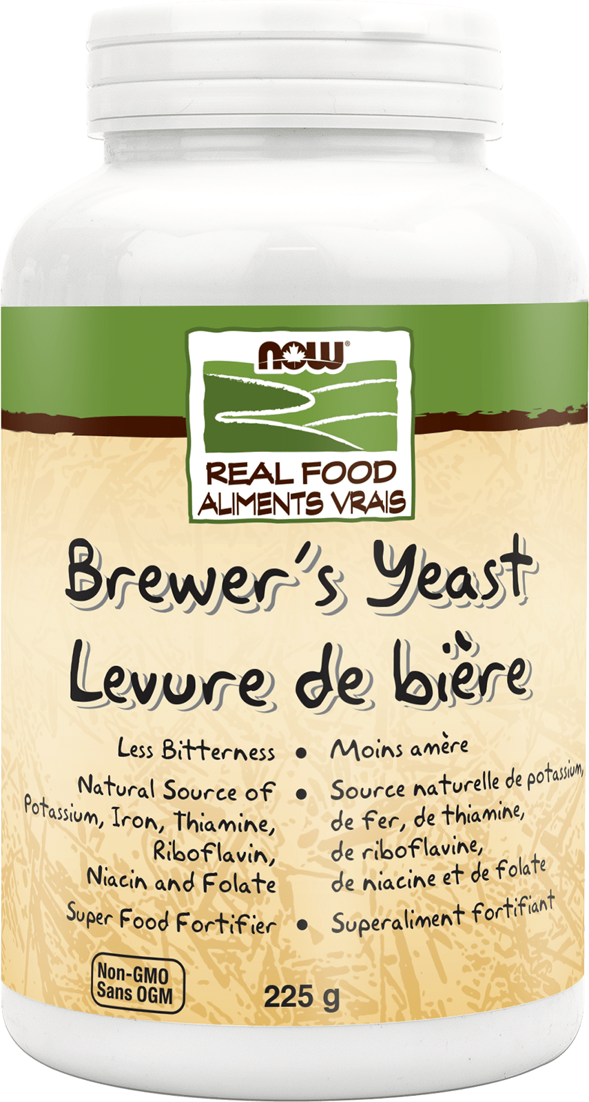 Now Brewer's Yeast Powder 225 g Debittered