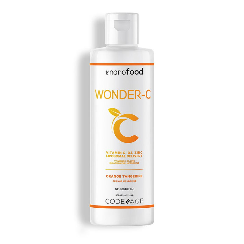 CodeAge, Wonder-C, 리포솜 전달, 오렌지 귤, 473ml 