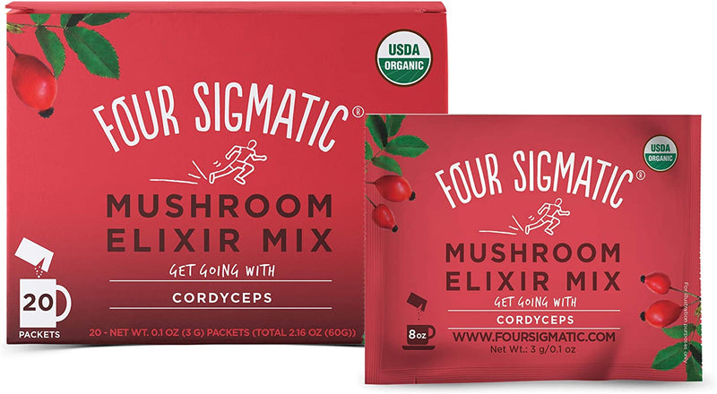 Four Sigmatic Cordyceps 버섯 엘릭서 믹스 20 x 3g 패킷