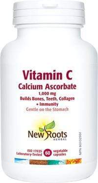 New Roots Vitamin C Calcium Ascorbate 1000 mg Vegetable Capsules