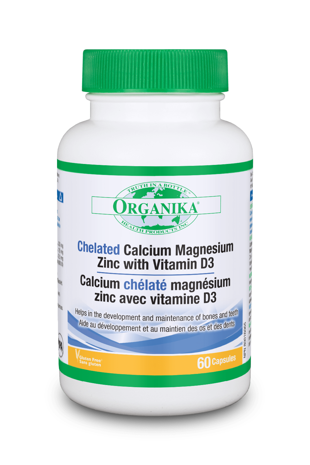 Organika Chelated Calcium Zinc with Vitamin D3