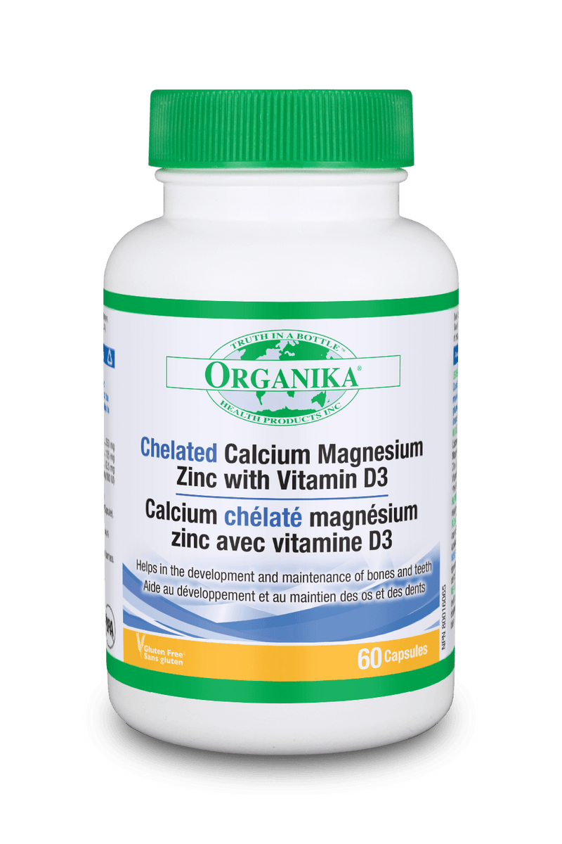 Organika Chelated Calcium Zinc with Vitamin D3