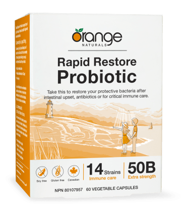 Orange Naturals Rapid Restore Probiotic Capsules
