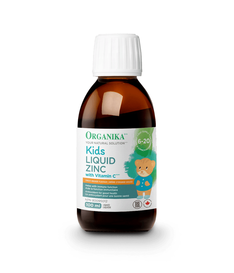 Organika Kids Liquid Zinc with Vitamin C Sweet Orange