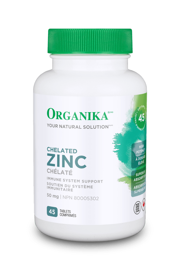 Organika Chelated Zinc 45 Tablets