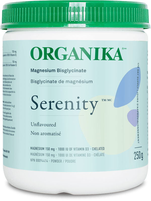 Organika Serenity - Magnesium Bisglycinate 150mg Unflavoured 250g