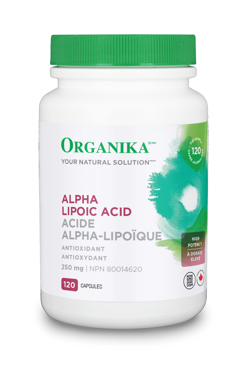 Organika ALPHA LIPOIC ACID (High Potency) 250MG 120 Capsules