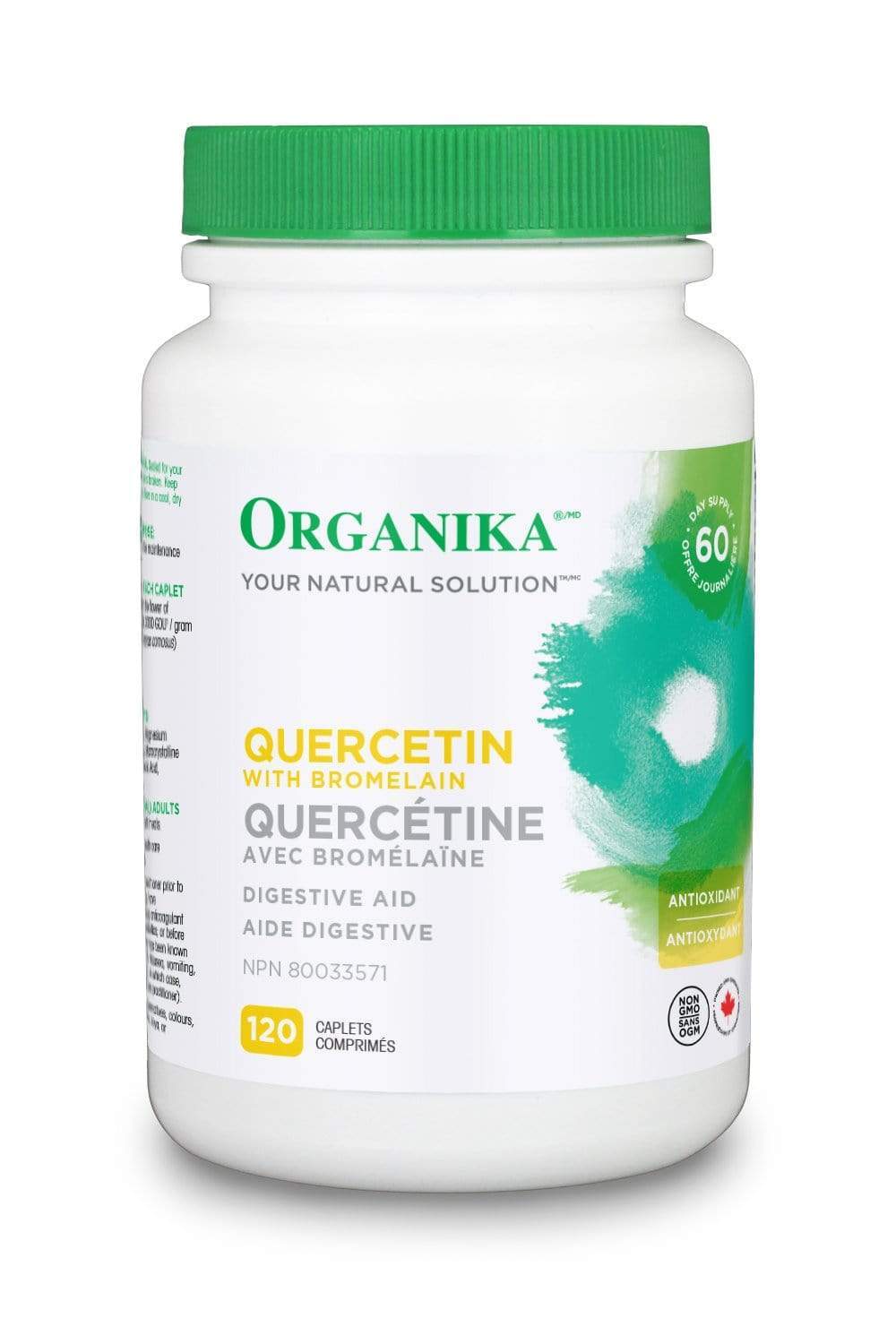 Organika QUERCETIN with BROMELAIN 500MG 120 Caplets