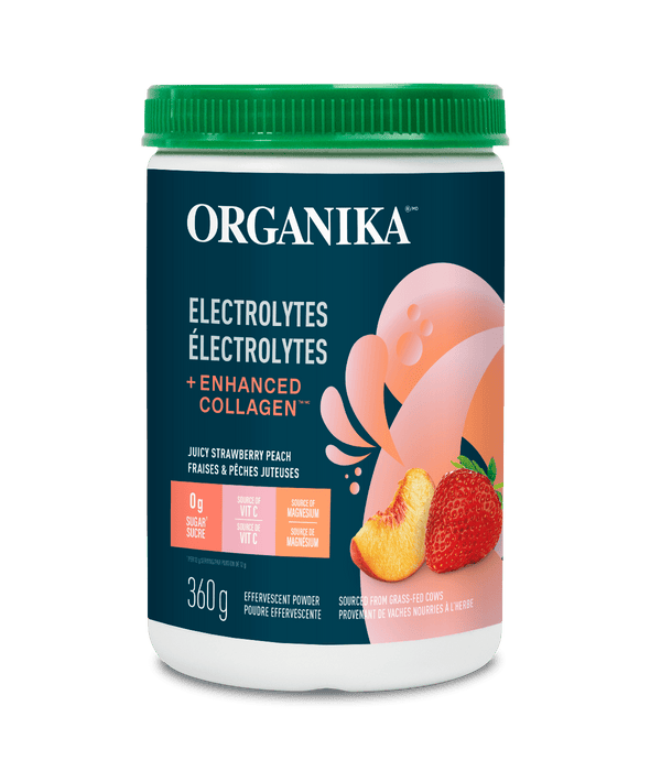 Organika Electrolytes + Enhanced Collagen - Strawberry Peach