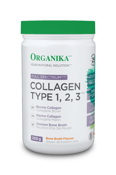 Organika Full Spectrum Collagen Type 1 2 3 Bone Broth Flavour 250 g