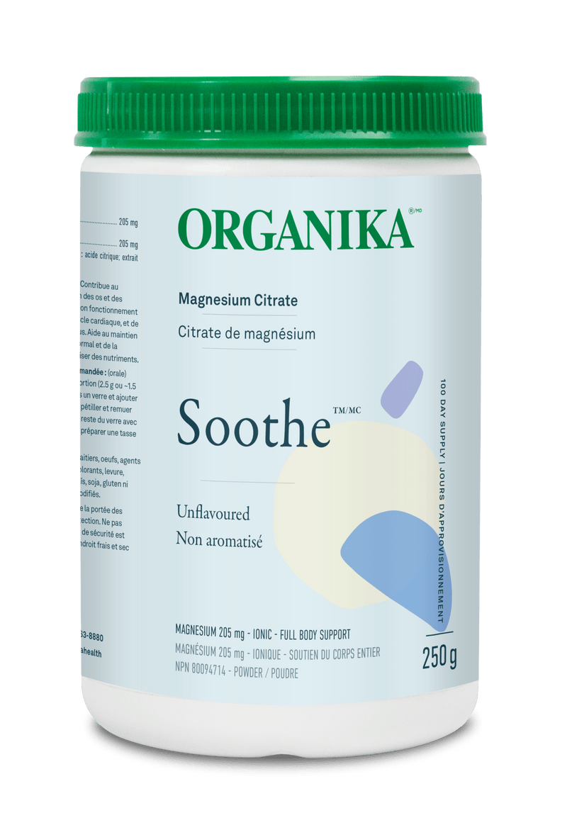 Organika Soothe - Magnesium Citrate 205mg Unflavoured 250g