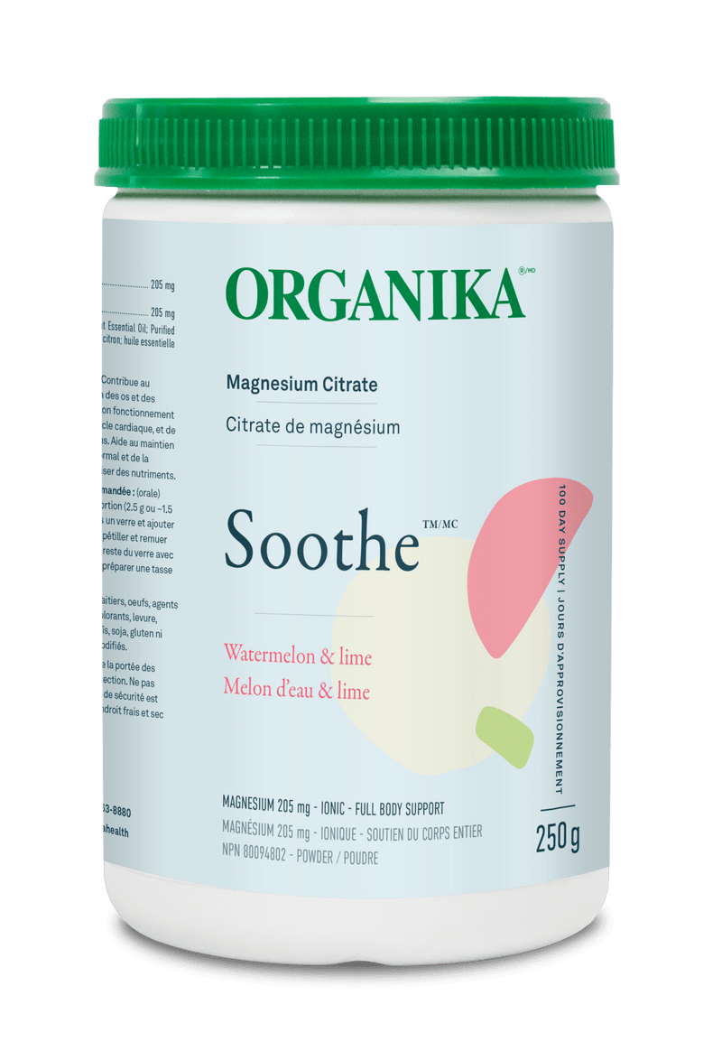Organika Soothe - Magnesium Citrate 205mg Watermelon & Lime Flavoured 250g