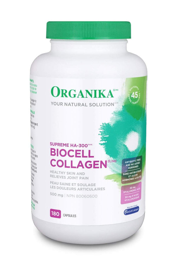 Organika Collagen HA-300 (BioCell) 500MG 180 Capsules