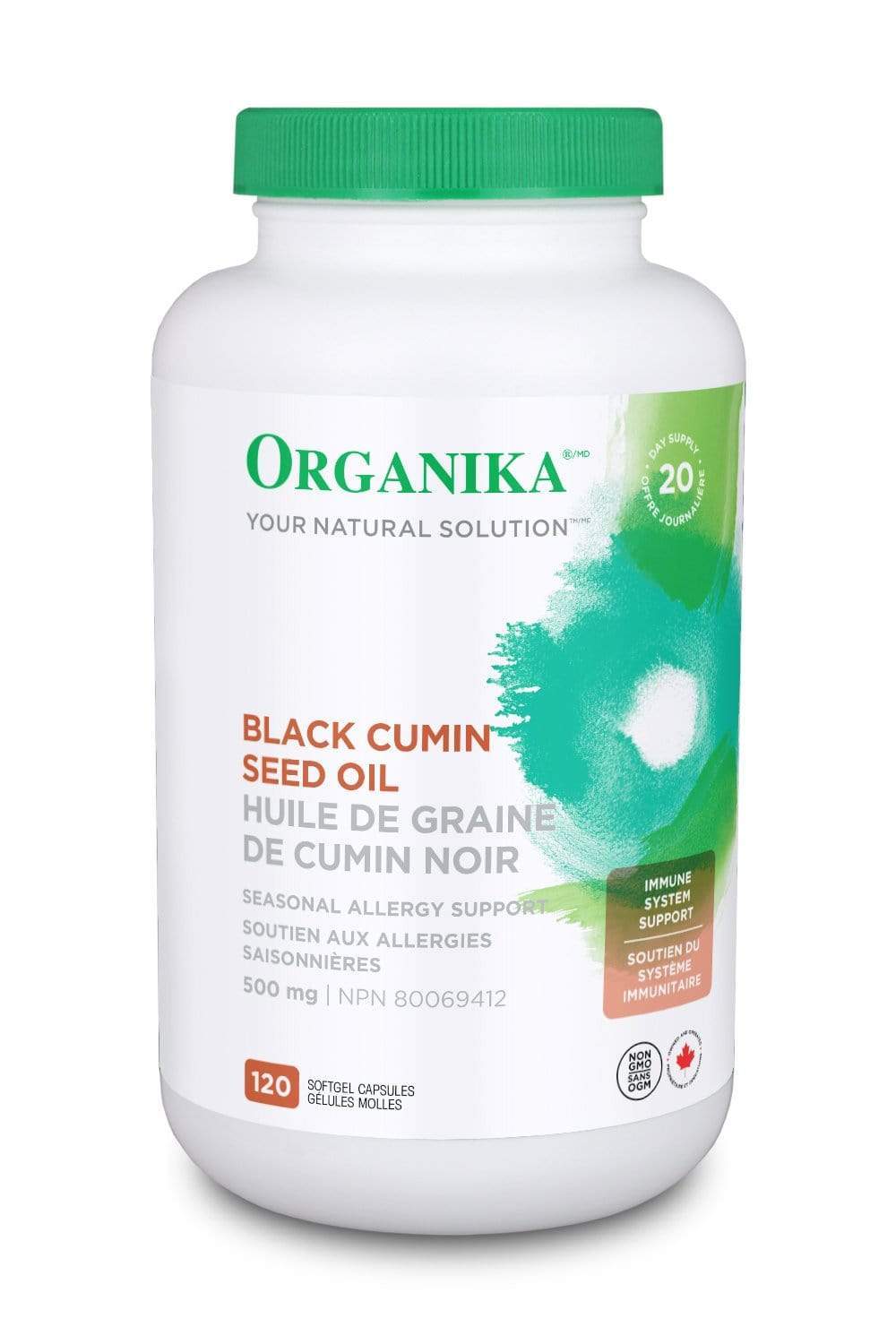 Organika BLACK CUMIN SEED OIL 500MG 120 Softgels