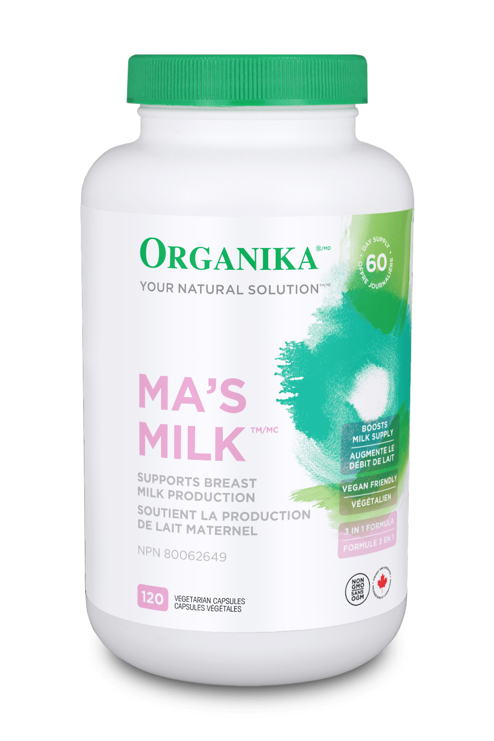 Organika Ma's Milk 120 Capsules