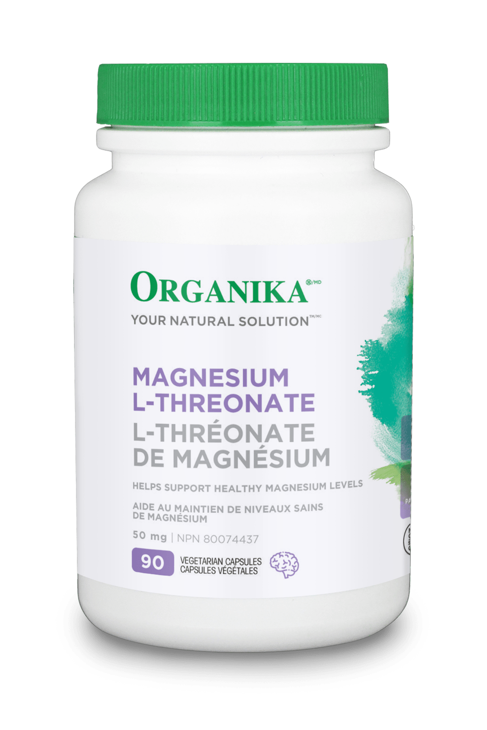 Organika Magnesium L-Threonate 50 mg 90 Capsules