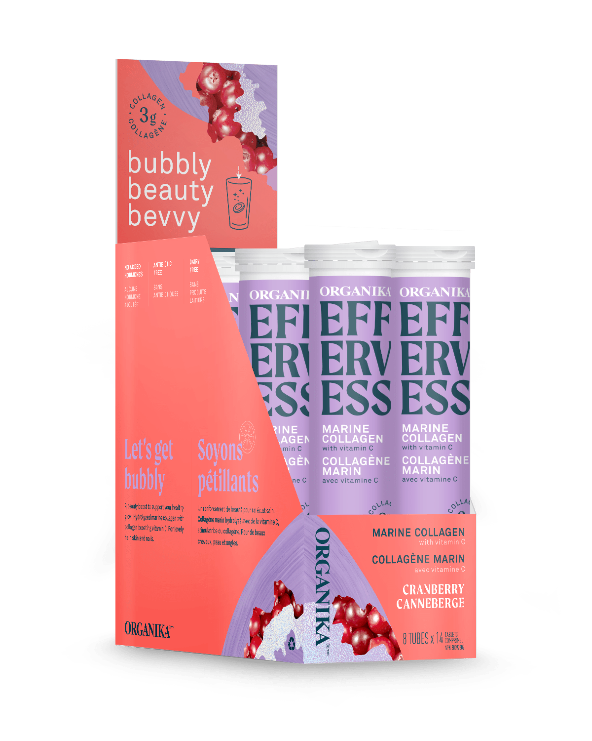 Organika Effervess Cranberry 8x14 Tablets
