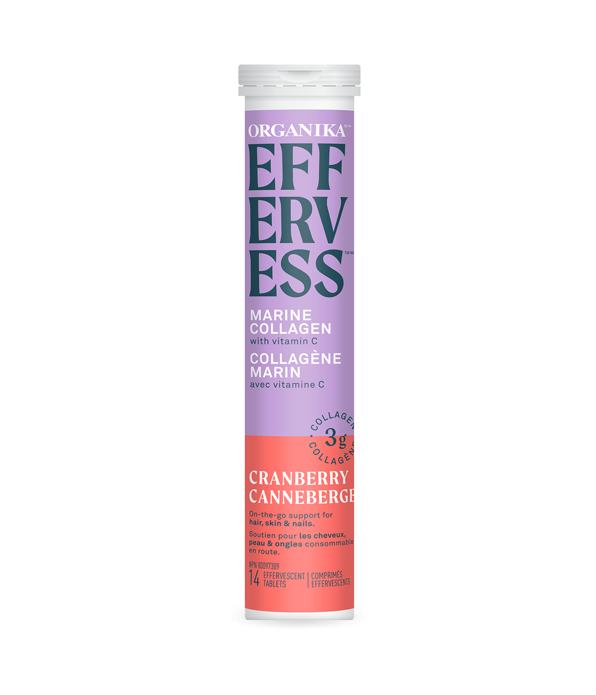 Organika Effervess Cranberry 14 Tablets