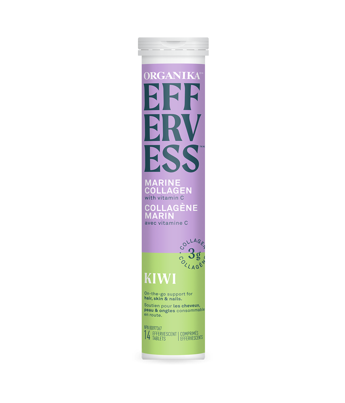 Organika Effervess Kiwi 14 Tablets