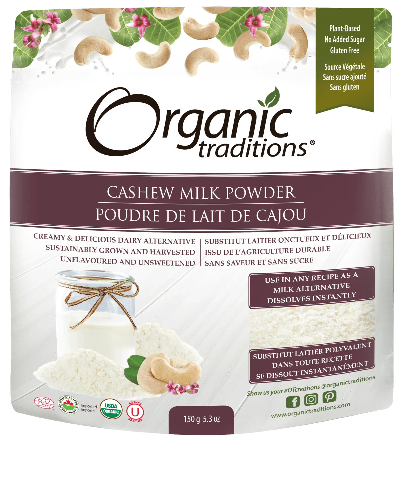 Organic Traditions Cashew Milk Powder