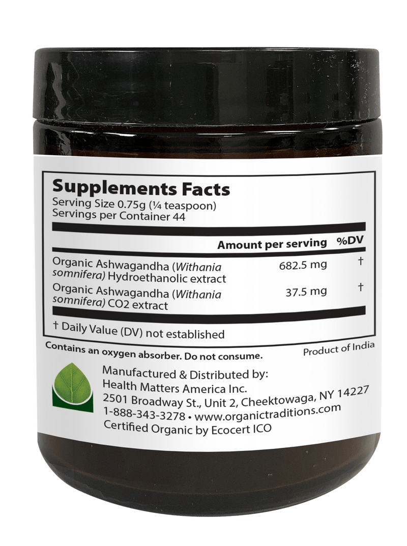 Organic Traditions Ashwagandha Smoothie Booster