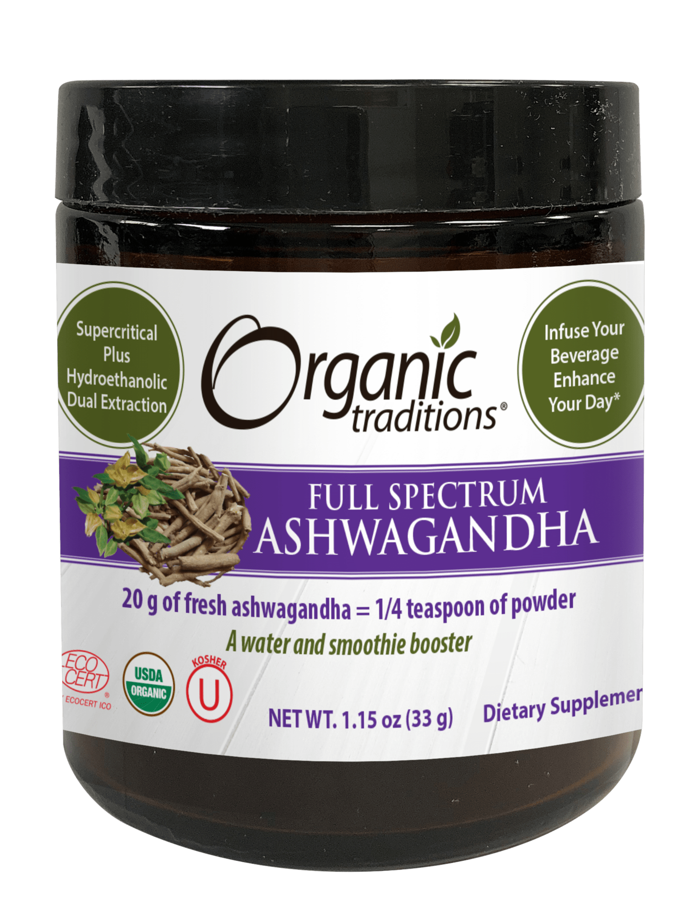 Organic Traditions Ashwagandha Smoothie Booster