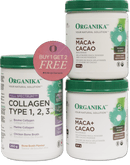 مسحوق كولاجين كامل الطيف من أورجانيكا 1، 2، 3 (2x ماكا + كاكاو مجانًا) - إصدار محدود