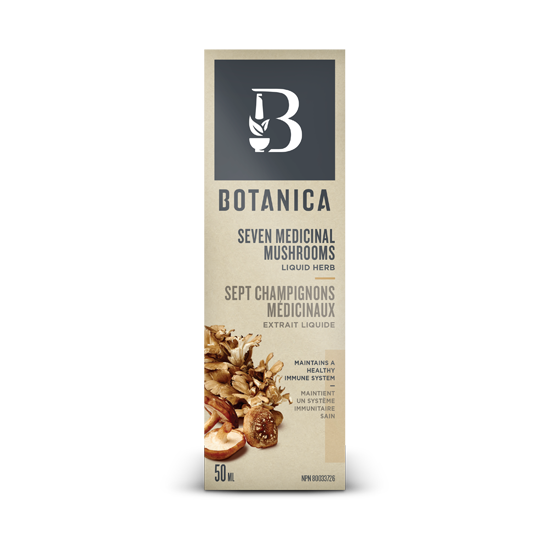Botanica, Seven Medicinal Mushrooms, Liquid Herb, 50 mL