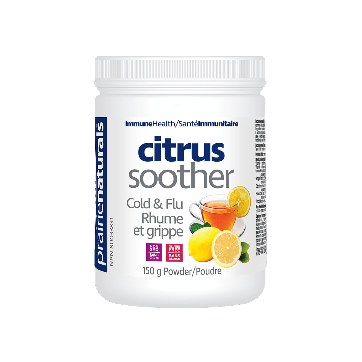 Prairie Naturals Citrus Soother Cold & Flu Powder 150 g