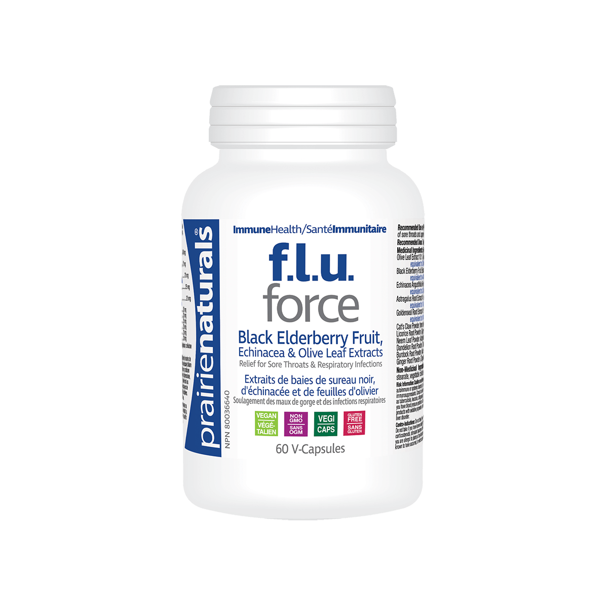 Prairie Naturals F.L.U.Force 60 V Capsules