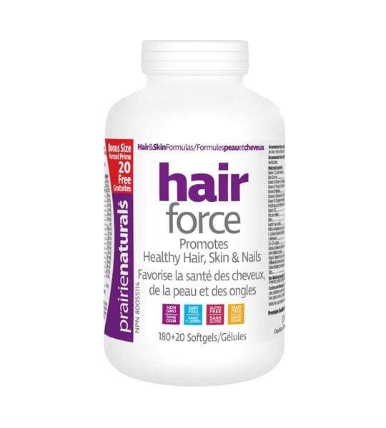 Prairie Naturals Hair-Force BONUS Softgels (180+20 Softgels)