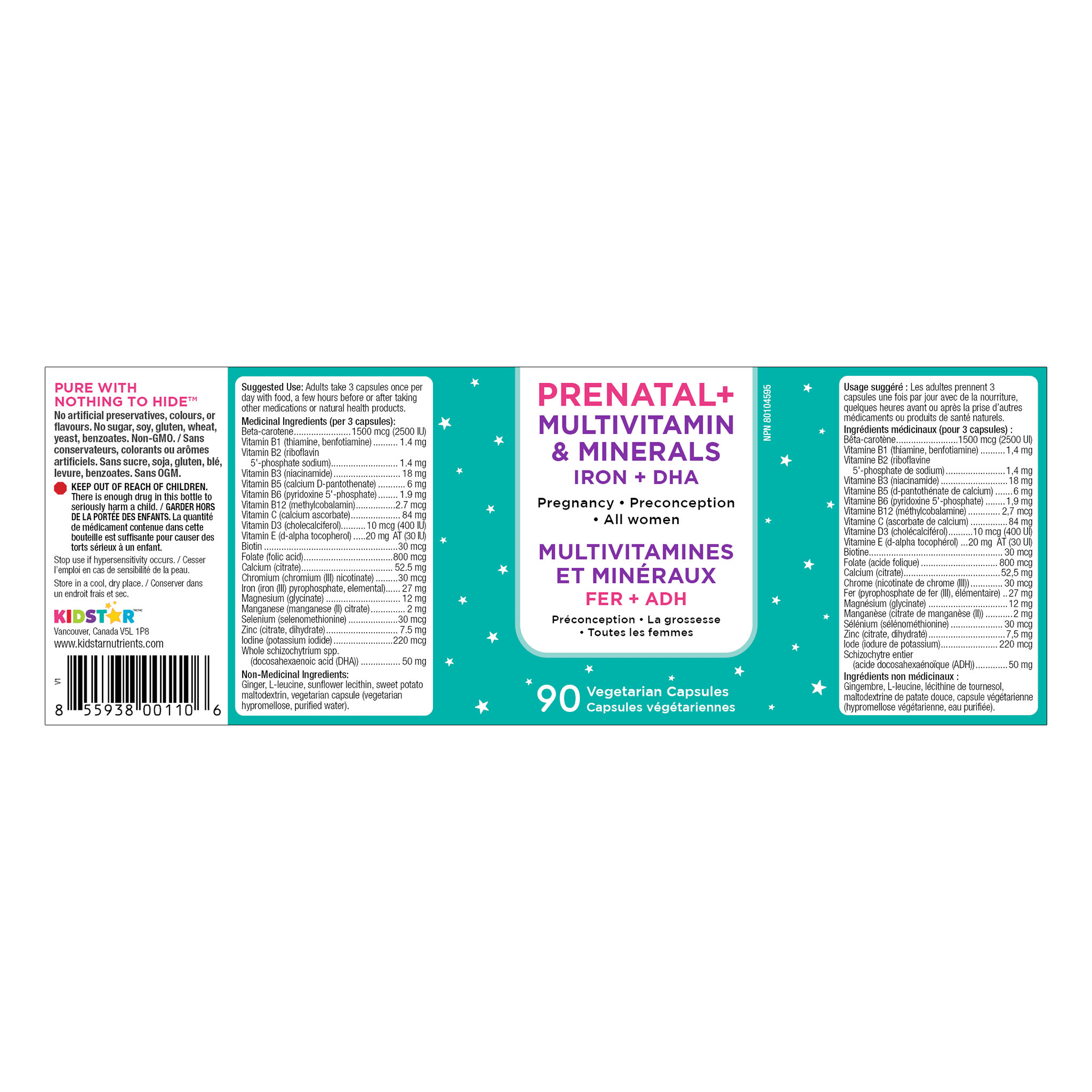KidStar Nutrients Prenatal + Multivitamin & Minerals