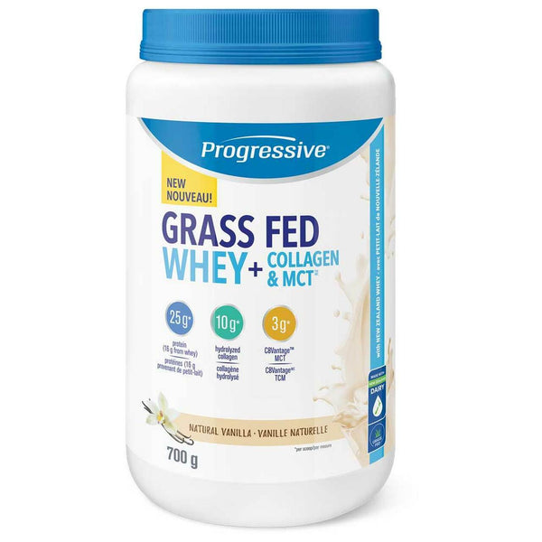 Progressive Grass Fed Whey + Collagen & MCT, Vanilla
