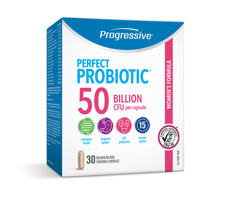 Progressive Perfect Probiotic Women's Formula 50 Billion CFU 30 Capsules