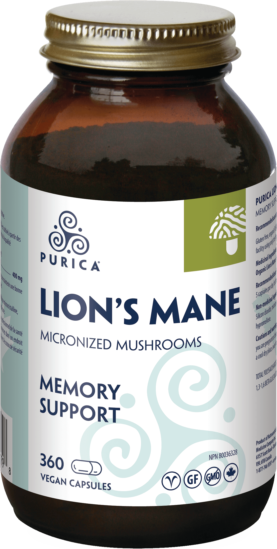 Purica Lion's Mane 360 Capsules